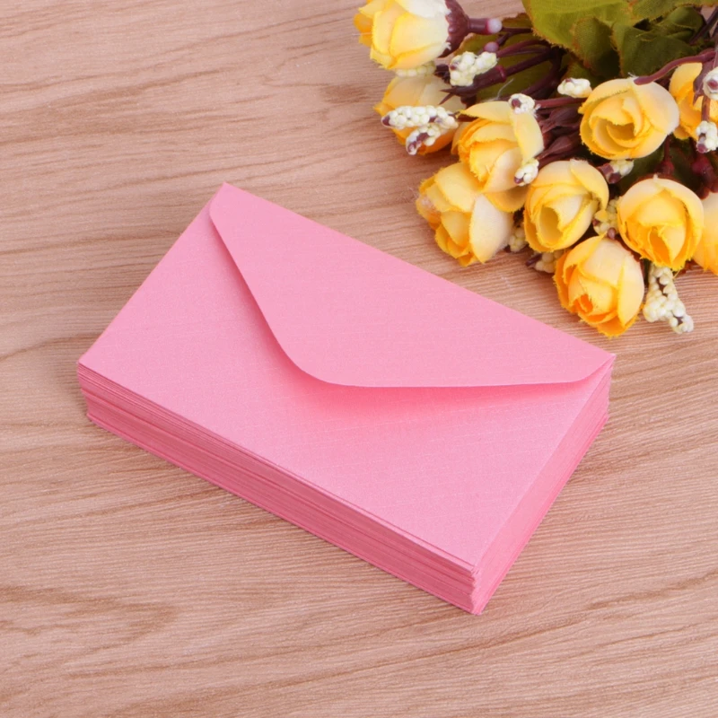 50Pcs Retro Blank Paper Envelopes Wedding Party Invitation Greeting Cards Gift