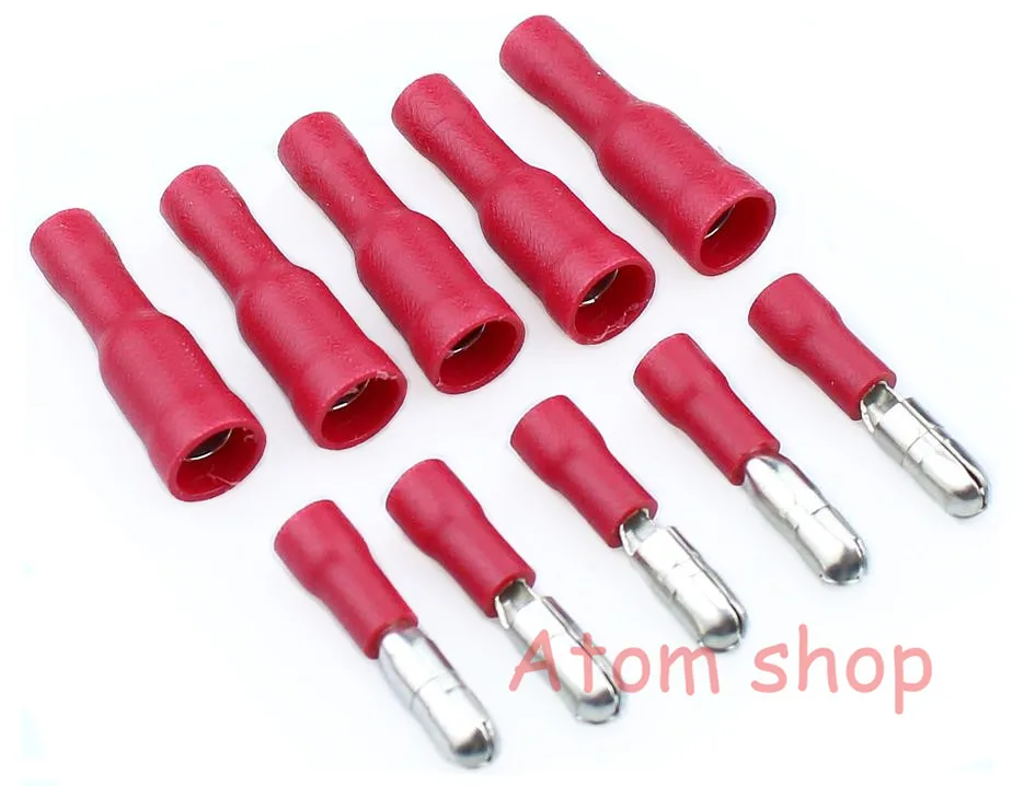 100 шт. FRD (MPD) 1 25 156 red bullet head штекер разъем Клемма быстрый разъем|connector terminal|connector