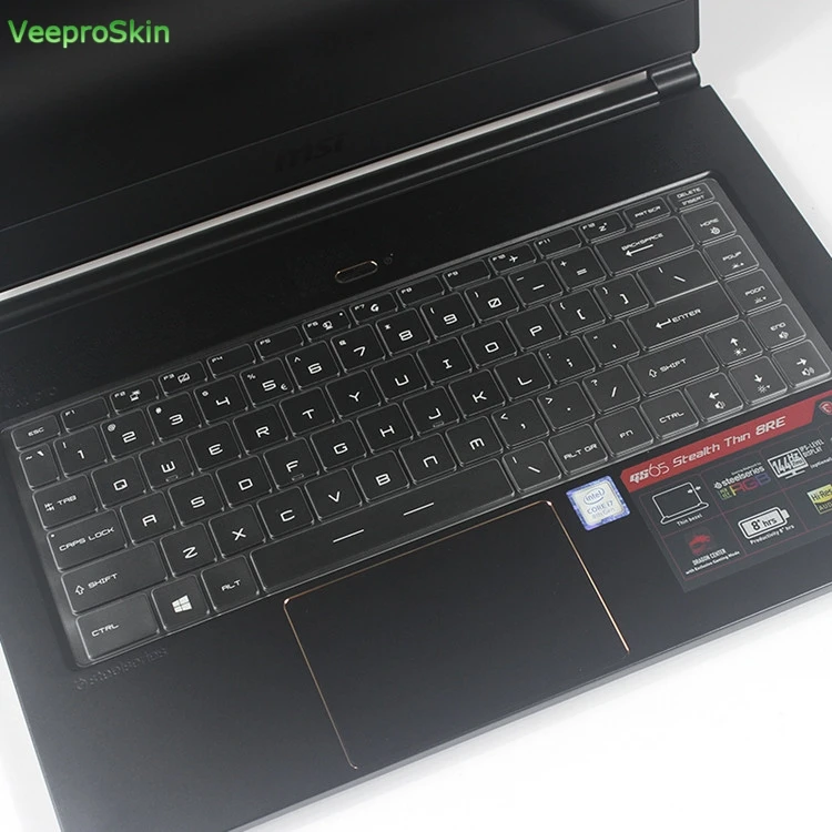 Ультратонкий чехол из ТПУ с клавиатурой для игрового ноутбука MSI GS65 P65 WS65 PS42 PS63