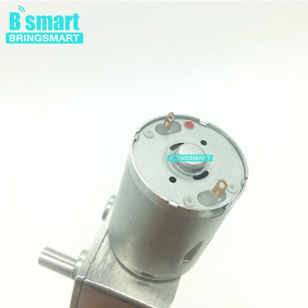 Bringsmart JGY-370 12 вольтового источника электропитания постоянного тока червь Шестерни 24 вольтный и обратная Шестерни редуктор коробки турбонаддувом мини самозапирающийся мотор для DIY