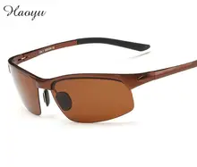 haoyu sun glasses Mirror Sunglass Driving Sunglasses Polarized Aluminum Magnesium Gafas De Sol Hombre oculos de sol
