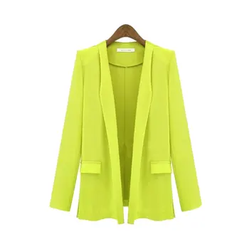 

2018 Autumn Women Blazer Bomber Jackets Slim Elegant Coats Clothes Office Lady Tops Blouser Loose Wrap Female Suit with Pocket