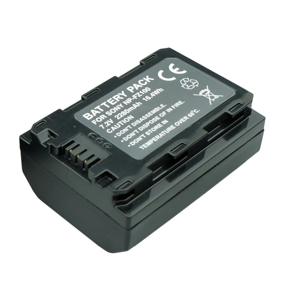 1Piece 2280mAh np fz100 NP FZ100 Battery Pack for Sony A9 A7RM3 A7RIII A7M3 camera replace