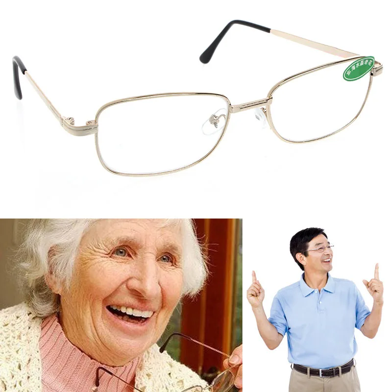 

1PC Scratchproof Metal Full Frame Reading Glasses Eyeglasses +1.00 to +4.00