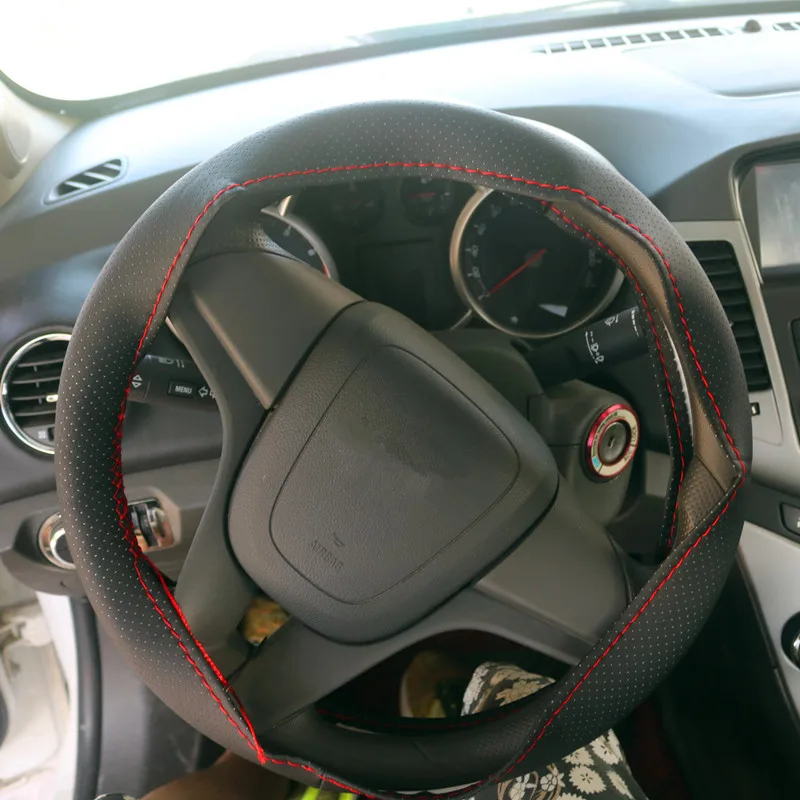 Чехол рулевого колеса автомобиля из натуральной кожи для Mercedes w203 w204 Benz Peugeot 307 206 308