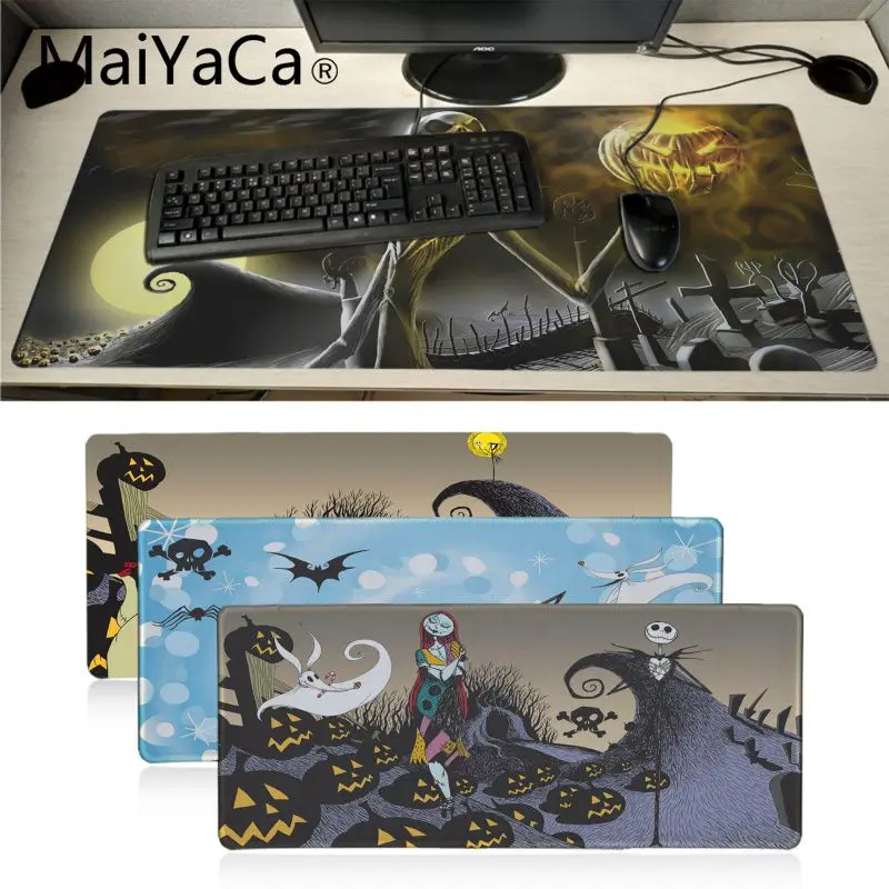 

Maiyaca Nightmare Before Halloween Christmas Gaming Mouse Pad Locking Edge Mouse Pad Gaming Pad mouse Gamer To Laptop Keyboard