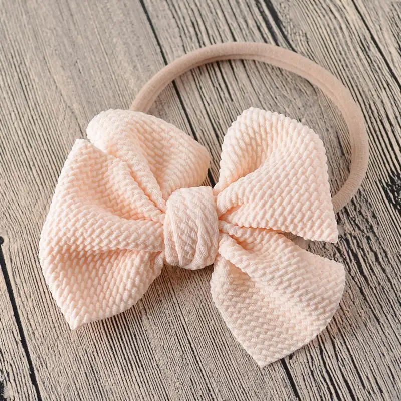 Baby Headband Bow Girl Headbands Toddler Nylon Elastic Hair Accessories Kids Head Band Infant Hairband Newborn photography Props