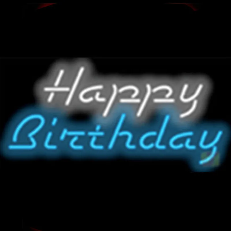 17 quot x14 quot happy birthday custom party signboard shop real custom neon bar lights