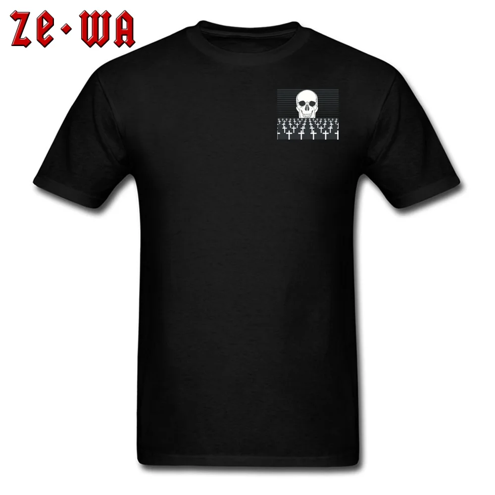 cemetery 147877 Tees Hot Sale Crew Neck Hip hop Short Sleeve All Cotton Men's Top T-shirts Casual Tops Tees Free Shipping cemetery 147877 Chest black