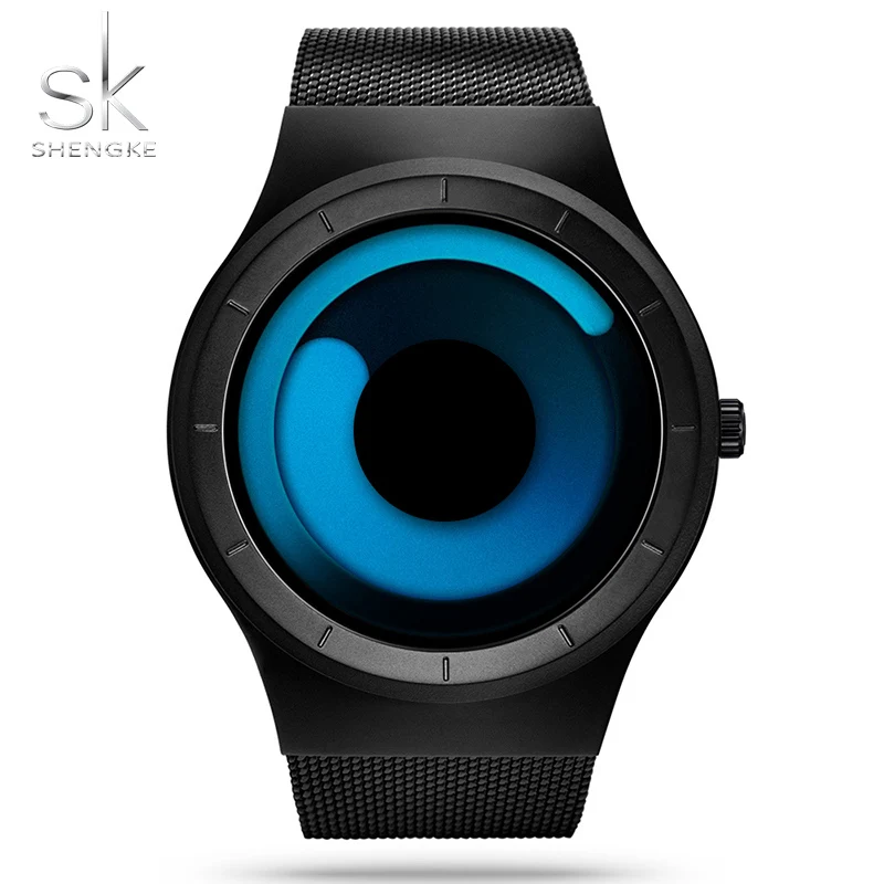 

SK Original Brands Wristwatches Men's Sports Watch Steel Mesh Strap Waterproof Male Chic Quartz Clock Limited Edition Timepieces