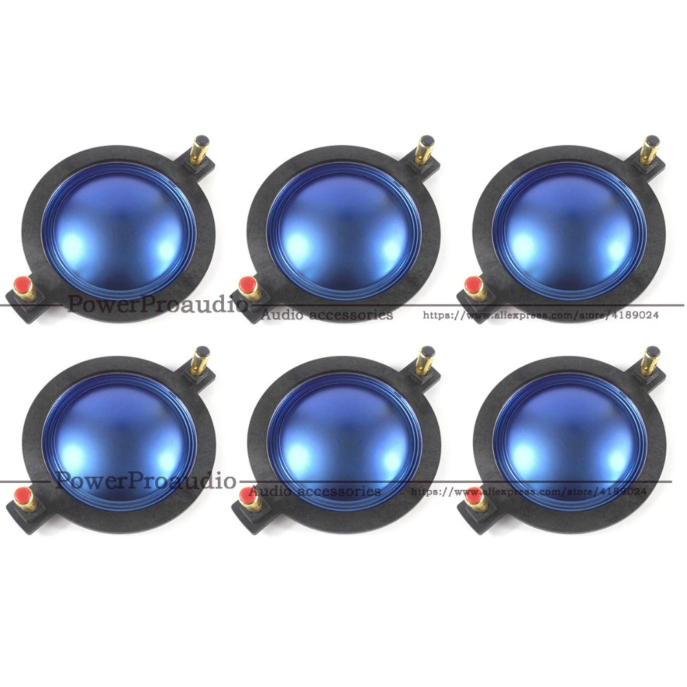 6 шт. диафрагма для P-Audio BMD750 Turbosound CD210 CD212#10-085 диафрагма синий из титана и алюминия плоский провод