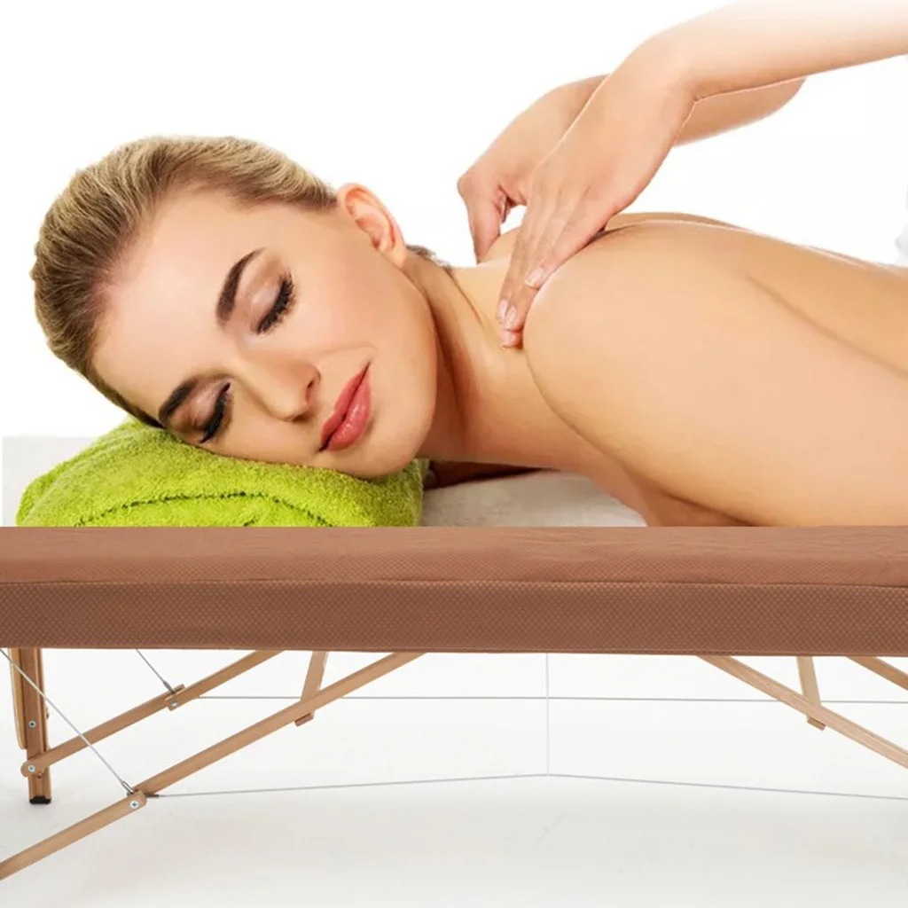 4pcs/set Professional Salon Acupuncture Massage Table Bed Fitted Sheets Pad Face Cradle Hand Pillow Cover Set Kit
