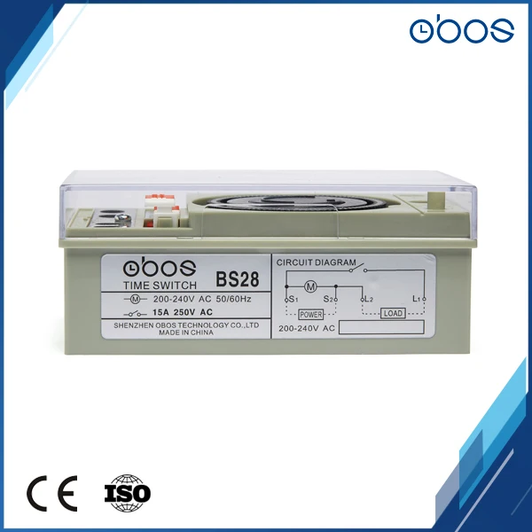 

free shipping trip type 230V mechanical timer 24 hour timer with 48 times on/off per day min time interval 30 min