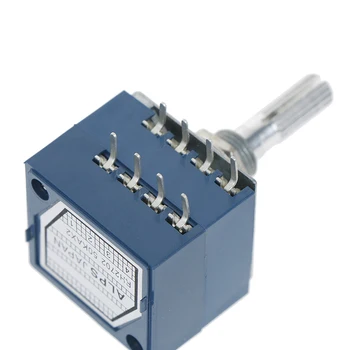 

1pc 50K ALPS RH2702 VOLUME Potentiometer Dual 50KAX2 Slotted Japan Rotary Switch 8Ppin