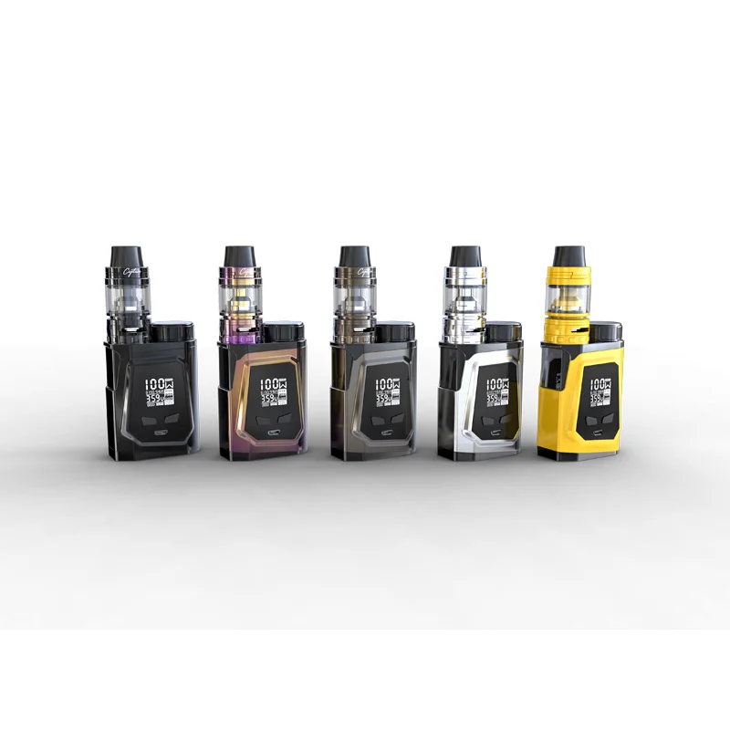 

Original iJoy CAPO 100w Kit Box Mod Vape Electronic Cigarette kit 3.2ML Captain Mini Subohm Tank E-Cigarettes Vaporizer