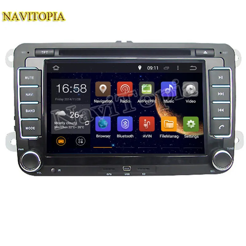 Cheap Ectwodvd Android 9.0 Car Multimedia DVD Player for VW CROSS GOLF/BLUE MOTION for SPORTLINE/BORA/AMAROK GPS Navigation 0