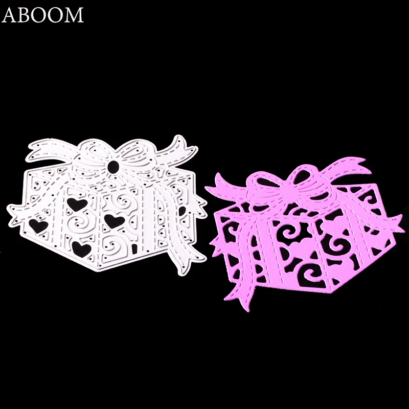 ABOOM New Gift Box Package Metal Carbon Steel Die Cut Embossing Folder Cutting Dies Scrapbooking Album Photo Paper Template | Дом и сад