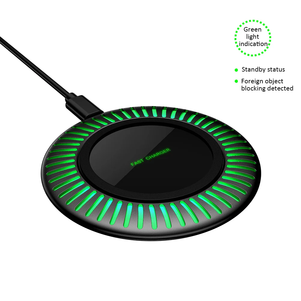 UFO настольная Быстрая зарядка для X/8 Plus Android Sams QI Беспроводная Быстрая зарядка 10 Вт Беспроводное зарядное устройство Быстрая зарядка