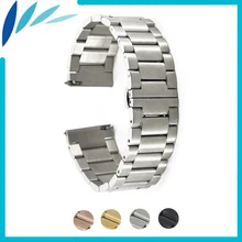 Stainless Steel Watch Band 20mm 22mm for Swiss Military Butterfly Buckle Strap Quick Release Wrist Belt