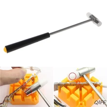 Металлический ремешок для часов регулировщик для удаления соединения точные ювелирные изделия с молотком инструмент для ремонта Mar28