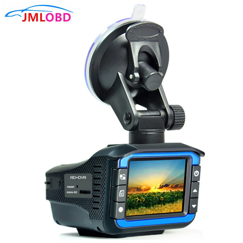  2019 Auto Portable Radar Detectors with DVR Dash Cam Vehicle Anti Police Speed Control Safety Voice