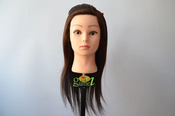 

Free Shipping Mannequin Maniqui High Temperature Hair Fiber Hair Head Training Female Mannequin Head With Clamp