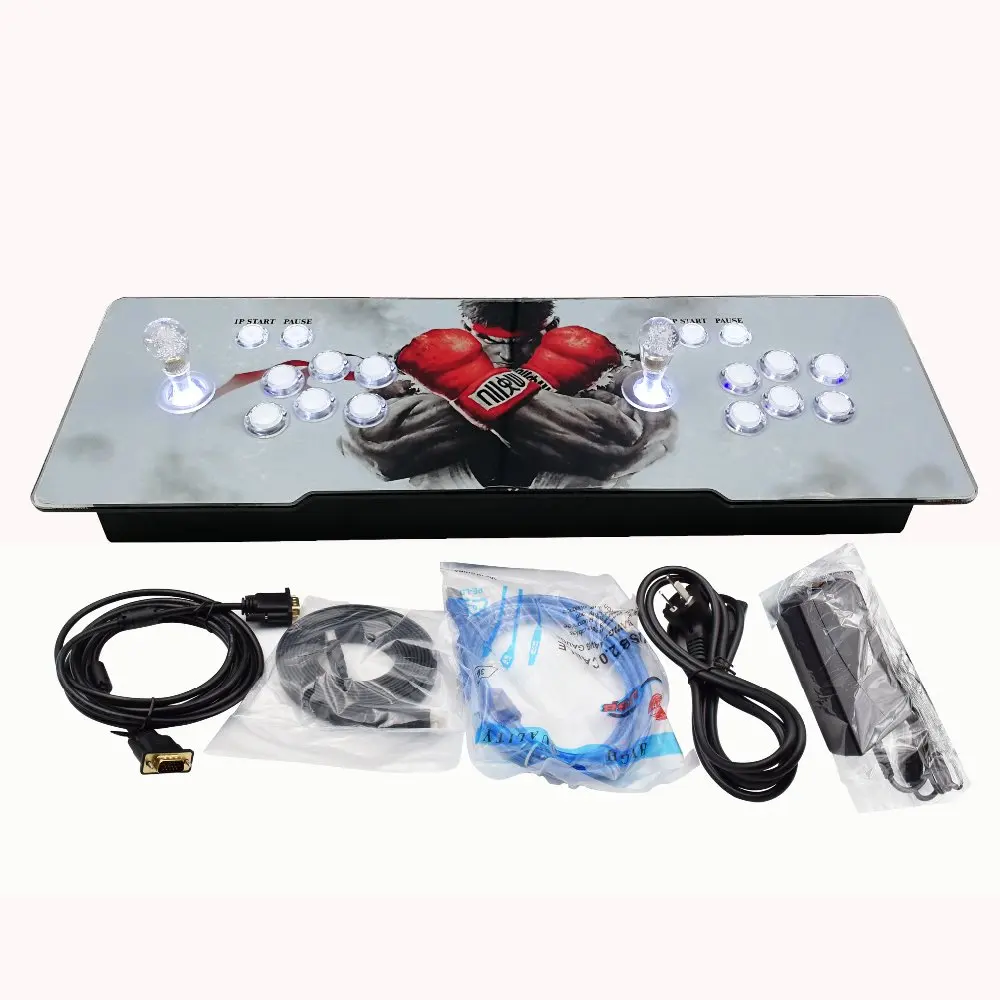 illuminated 999/1299/1388 in 1 game station with LED lights game game controller console Pandora box 5s for amuzement illuminated 999/1299/1388 in 1 game station with LED lights game game controller console Pandora box 5s for amuzement