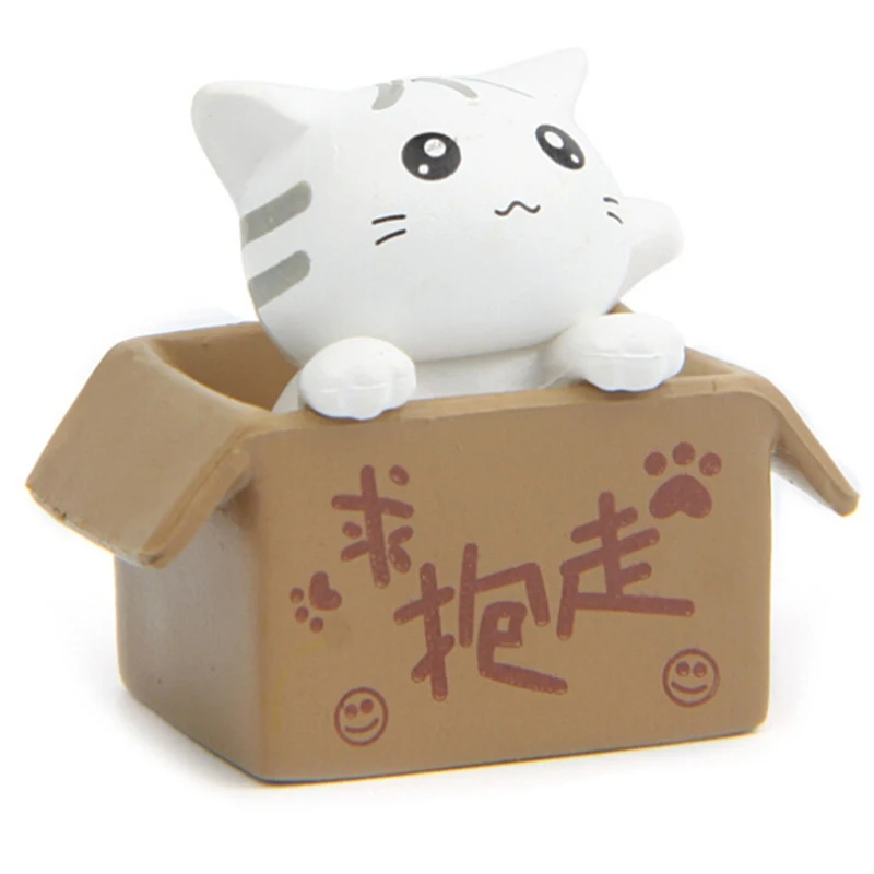 

2018 Fashion House Figurines 1 pcs Cute Cat Mini Fairy Resin Decorative Crafts Home Decoration Terrarium Accessories