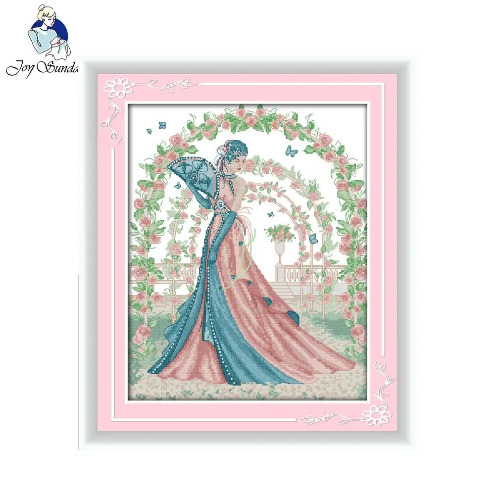 

Joy sunday figure style Bride DIY Handmade Cross Stitch Embroidery Kits Design Home Decoration Needlework Cross-stitch Decor