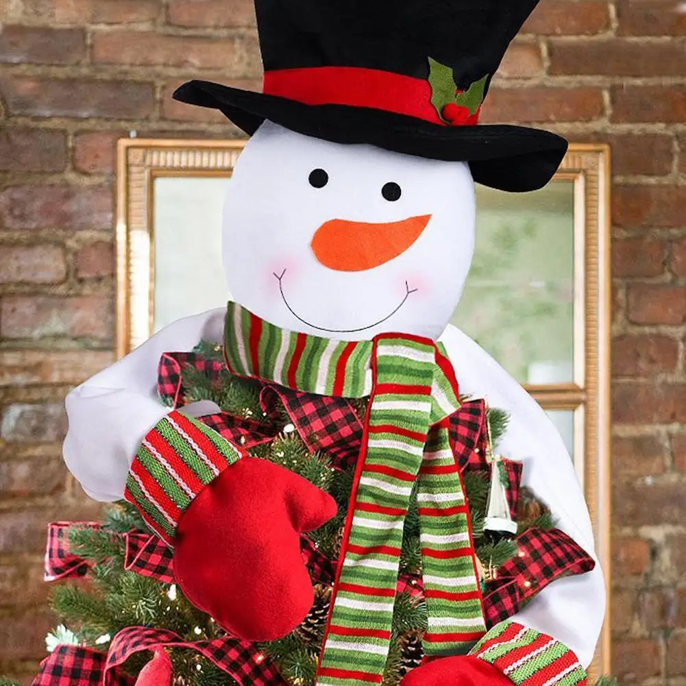 

Christmas Tree Top Ornament Snowman Top Decoration Small Size Large Christmas Tree Tip Puppet Ornaments