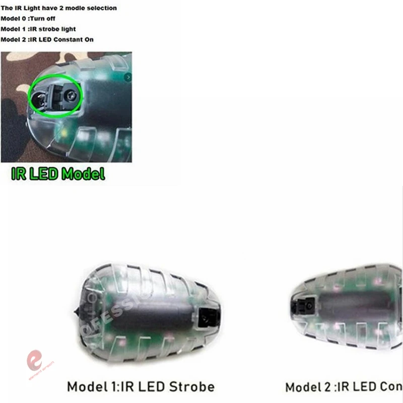 Element Airsoft HEL-STAR 6 сигнальный зеленый& IR или красный& IR светильник с волшебной лентой водонепроницаемый шлем лампы для выживания 8*5,5*3 см