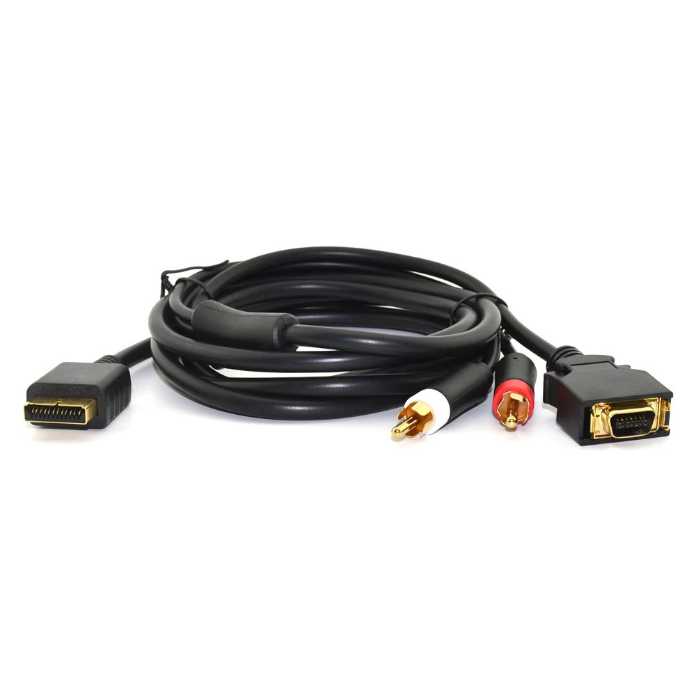 Высокое качество HDTV D-Video D-Terminal av-кабель для sony playstation PS2 для PS3