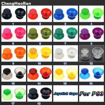 

ChengHaoRan 2pcs Analog Joystick Thumbstick Grip Cap Button Repair Parts for Sony PlayStation Dualshock 3 PS3 Gamepad Controller