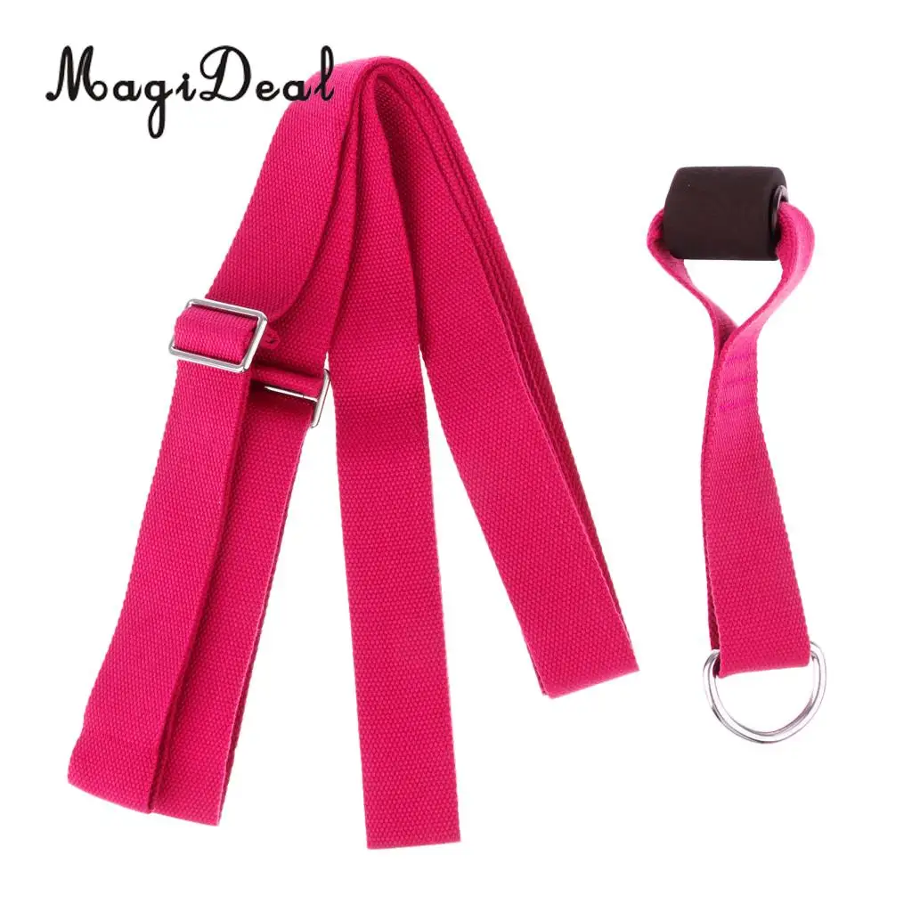 MagiDeal Adjust Yoga Ballet Dance Leg Stretcher Door Band Foot Fitness Belt Easy Install Door Flexibility Stretching Leg Strap
