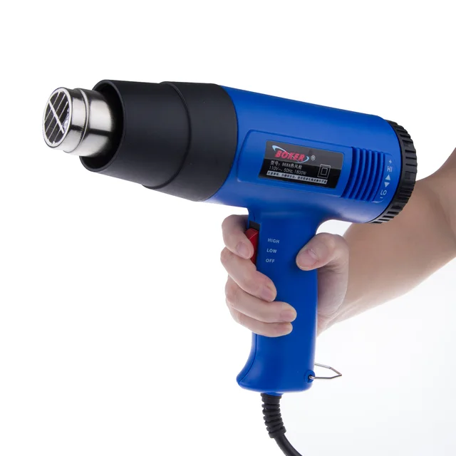 Temperature Adjustable Electronic Hot Air Heat Gun 1800W Hand Held Hot Gun AC 110V US Plug