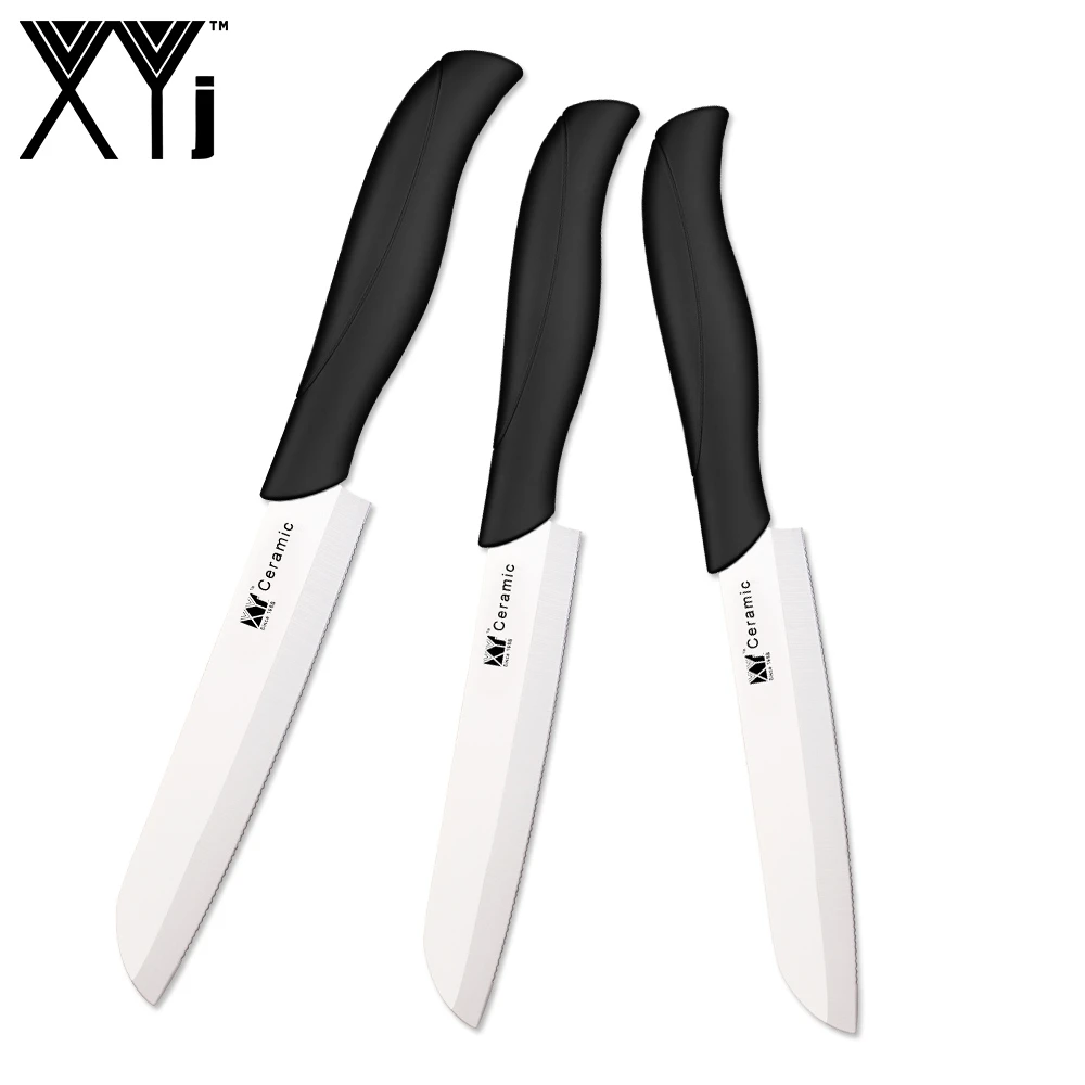 XYj 6 дюймов зубчатые Керамические ножи для хлеба набор многофункциональных кухонных ножей Santoku инструменты для приготовления пищи аксессуары кухонный гаджет