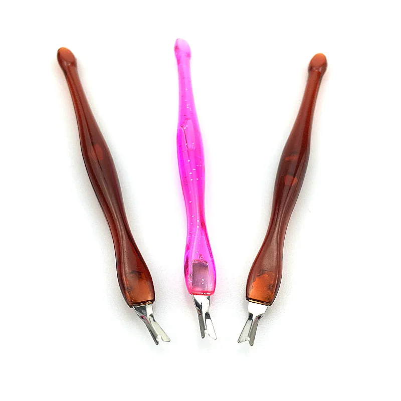 

2Pcs Stainless Steel Cuticle Pusher Nail Art Fork Manicure Tool For Dead Skin Treatment Nipper Pusher Trimmer Cuticle Remover
