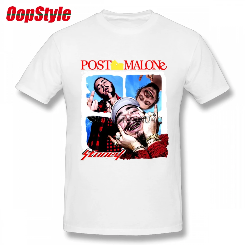 Мужская футболка с коротким рукавом Post Malone хлопковая Футболка большого размера