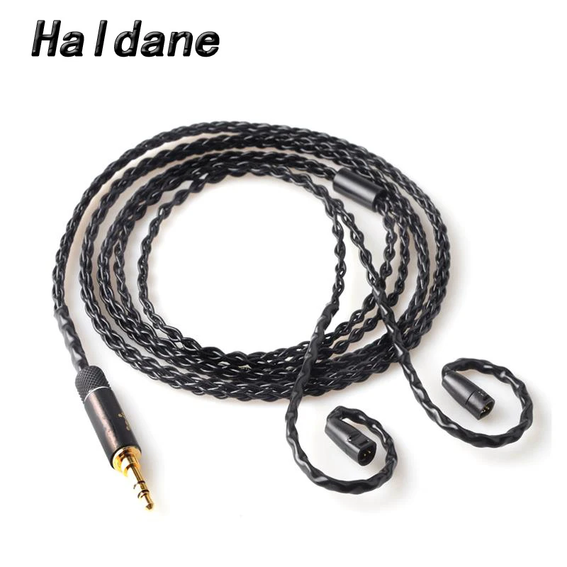 

Free Shipping Haldane 3.5mm DIY Upgrade Replacement Cable For IE8 IE80 IE800 ie8i Silver Plated Earphone Cable