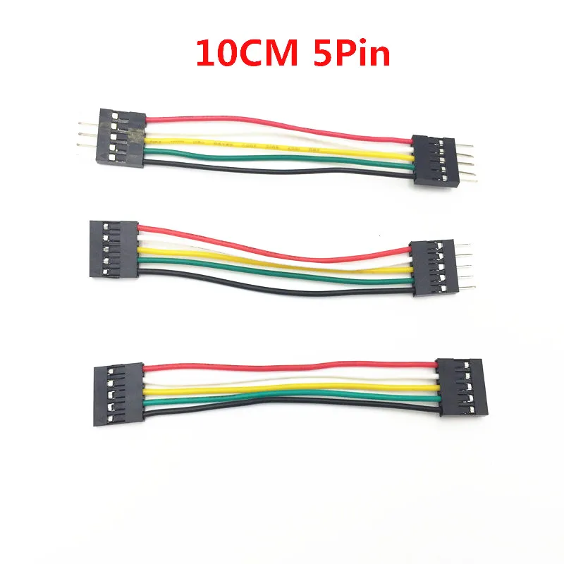 

Free Shipping jumper wire 20pcs/lot 10cm 5pin solder cable Male to Male M-F F-F Breadboard DuPont Cables wires for electronics