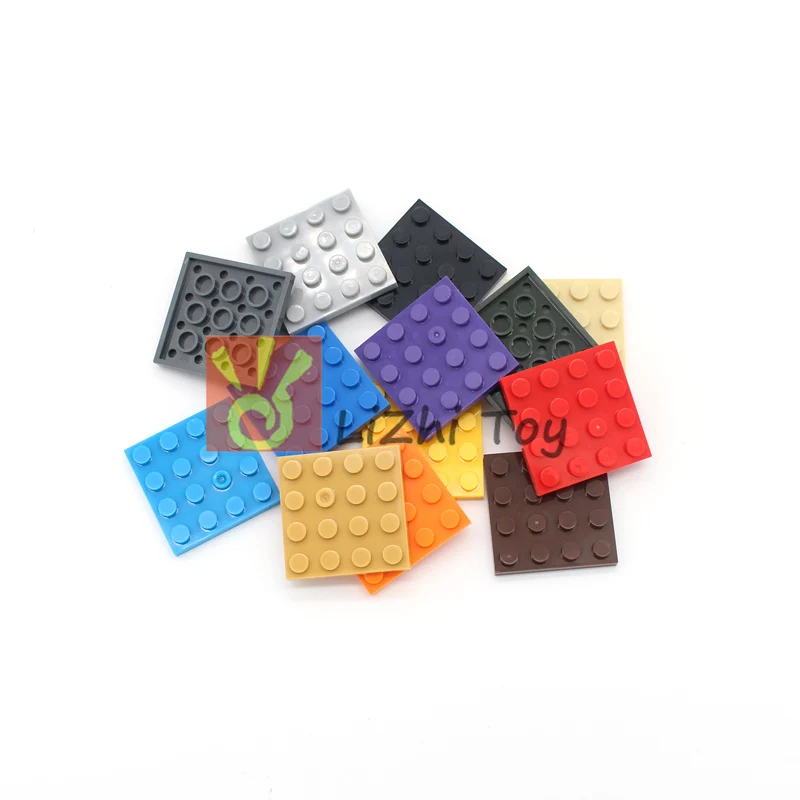 

MOC Brick Parts 3031 Plate 4 x 4 Classic Piece DIY enlighten Building Block Toy Accessory