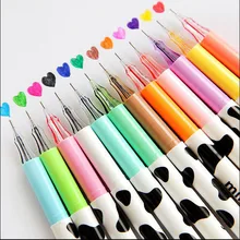 60 шт./лот молочный 12 цветная гелевая ручка Алмазная шариковая ручка корейские канцелярские принадлежности Canetas papelaria материал escolar школьные принадлежности G088