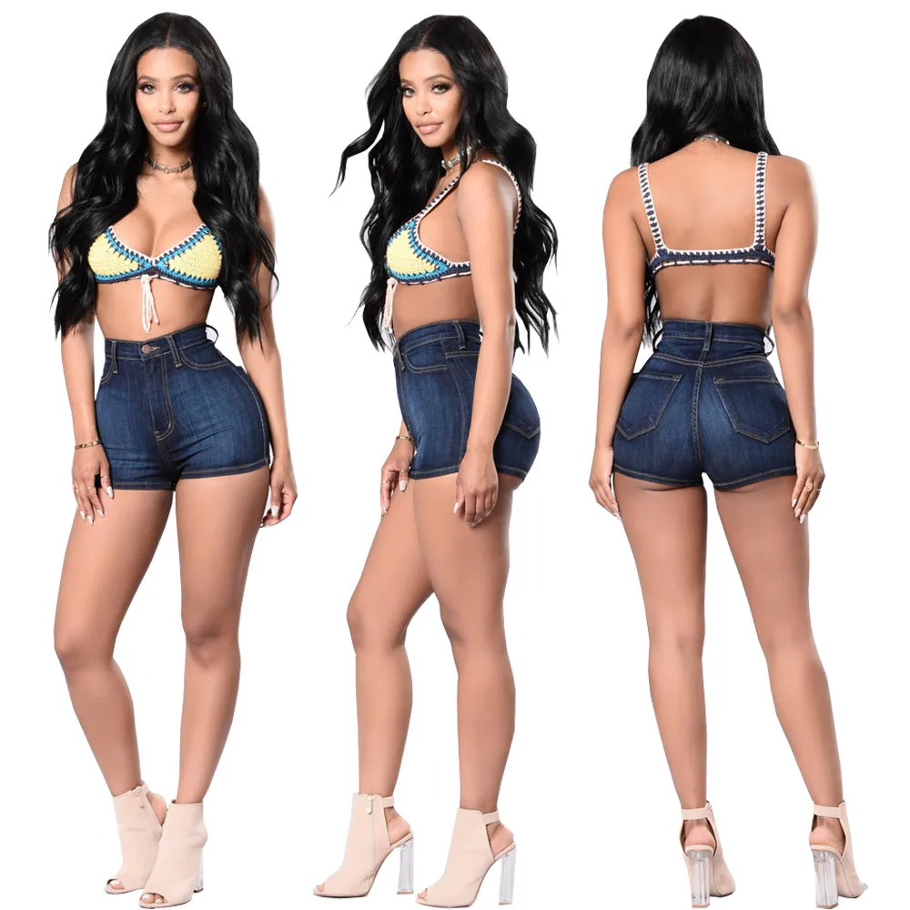 Blue Denim Shorts for Women 2018 Summer New Brand Trendy Slim Casual Plus Size Womens High Waist Short Femme Fitness Women Blue Denim Shorts for Women 2018 Summer New Brand Trendy Slim Casual Plus Size Womens High Waist Short Femme Fitness Women