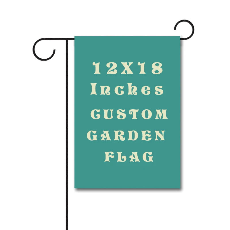 Пользовательский флаг сада 30x45 см 12x18 дюймов двухсторонний из полиэстера баннер без древка