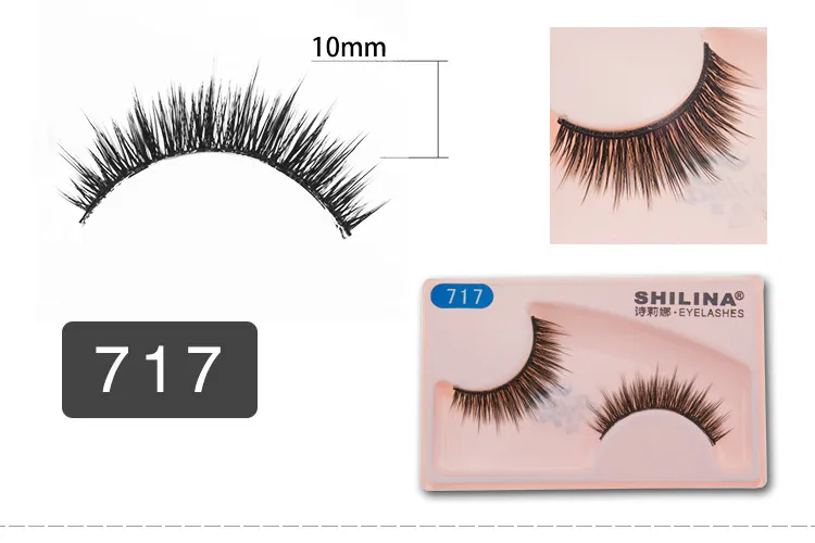 SHILINA 5 Pairlot 3D False Eyelashes Natural Long Fake Lashes Mink Full Strip Black Eye Lashes Free Gift False Eyelash Glue (7)