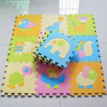 9pcs set Animal Crawling Play Mat For Children Baby Climb Puzzle Eva Foam Carpet Kids Rug