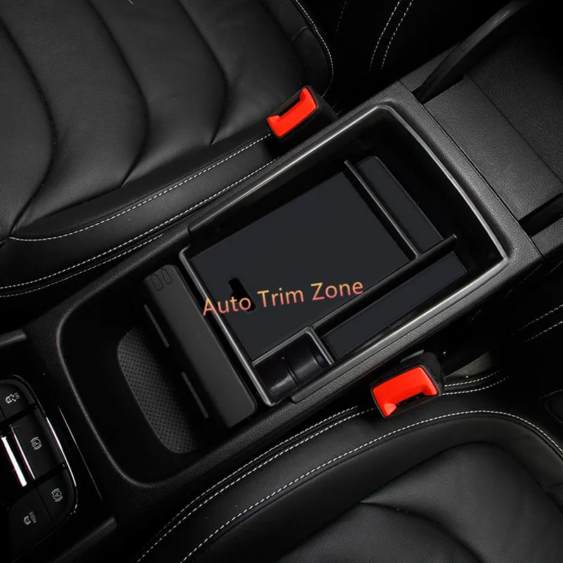 

For Skoda Kodiaq 2017-2018 1PCS Plastic Black Front Center Armrest Inner Box