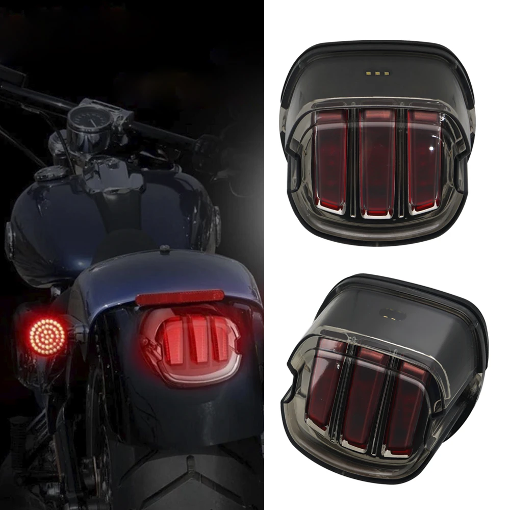 Аксессуары для мотоциклов светодиодный Хвост поворотов тормозной номерного знака встроенный свет для Harley Sportster XL883 Dyna Street Bob FXDB