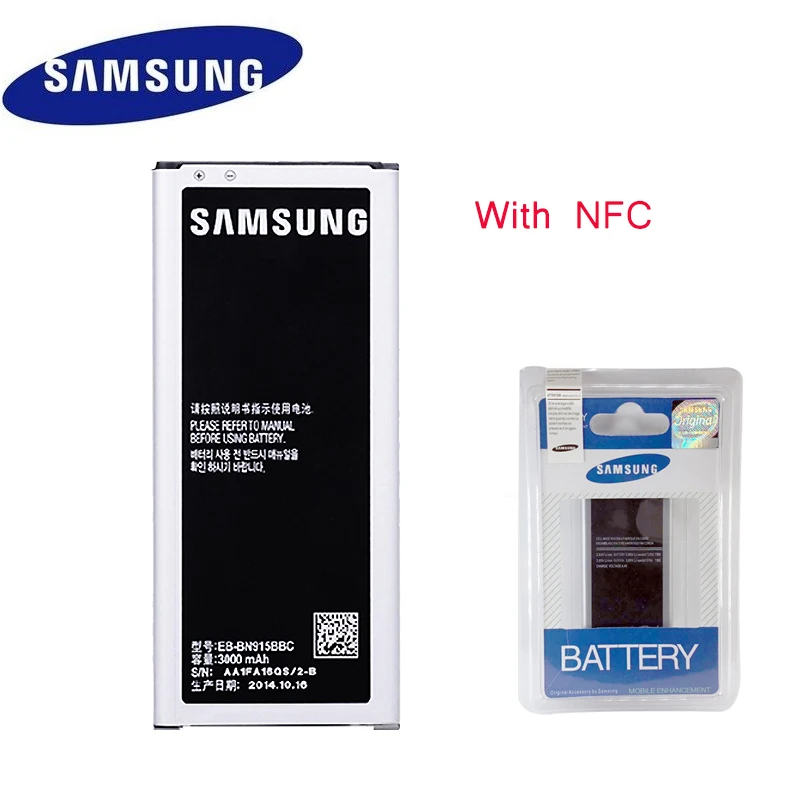 

With NFC Original Battery EB-BN915BBE EB-BN915BBC For Samsung GALAXY Note Edge N9150 N915K N915L N915FY N915D N915F N915S G9006V