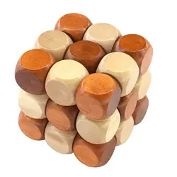 Деревянные головоломки Змея Кубики-пазлы для детей и взрослых